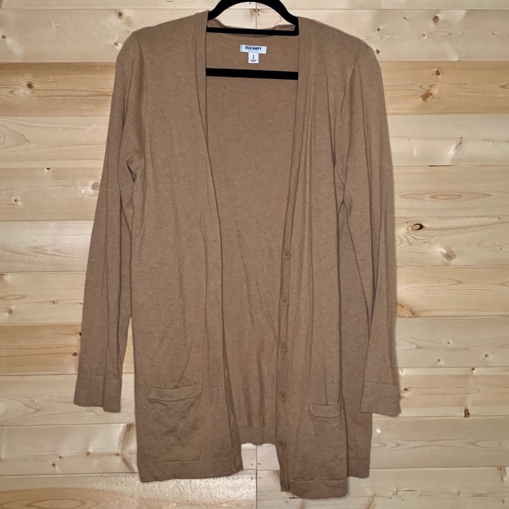 Old Navy Tan/Brown Cardigan Size M